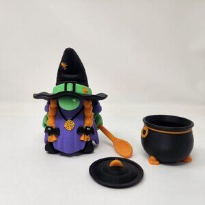 Gnome Witch w/ Cauldron 3D Printed Flexi Factory Figure 5" (h)